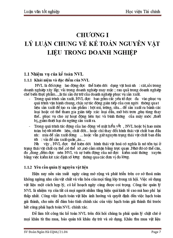 image for page Kế toán nguyên vật liệu tại Tổng Công ty cổ phần Rượu-Bia-Nước giải khát Hà Nội