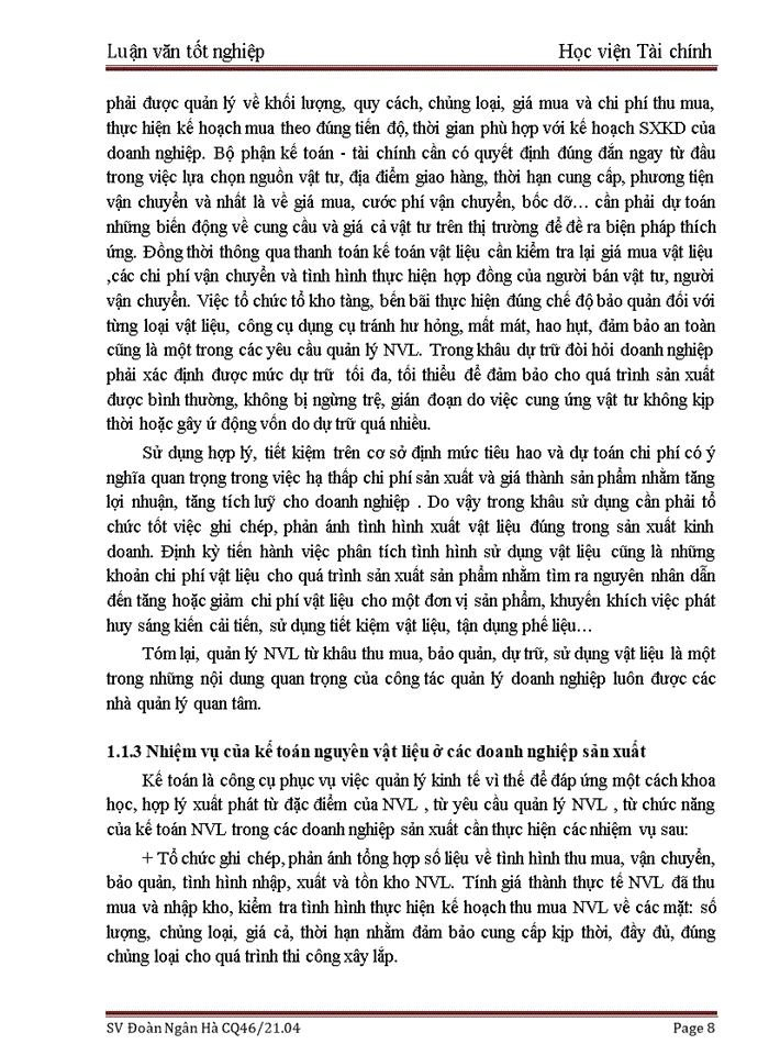 image for page Kế toán nguyên vật liệu tại Tổng Công ty cổ phần Rượu-Bia-Nước giải khát Hà Nội