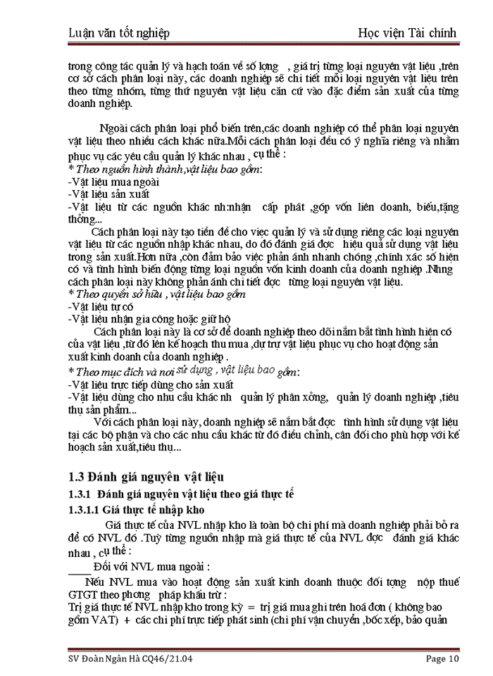 image for page Kế toán nguyên vật liệu tại Tổng Công ty cổ phần Rượu-Bia-Nước giải khát Hà Nội