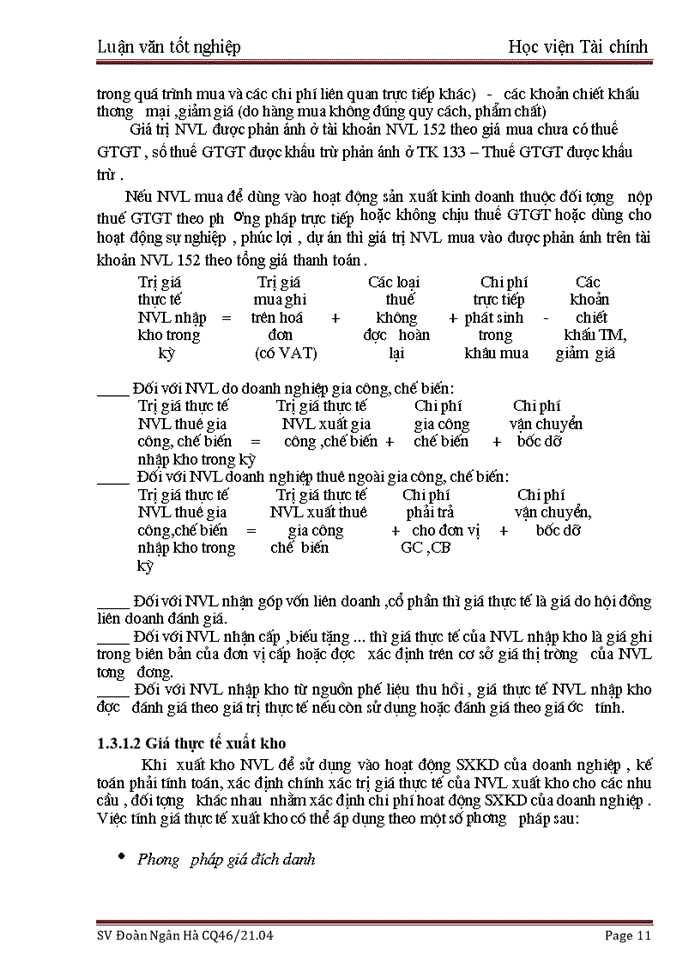 image for page Kế toán nguyên vật liệu tại Tổng Công ty cổ phần Rượu-Bia-Nước giải khát Hà Nội