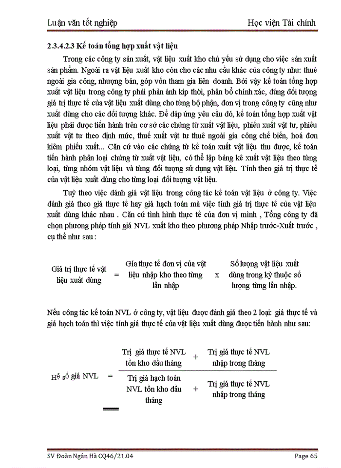 image for page Kế toán nguyên vật liệu tại Tổng Công ty cổ phần Rượu-Bia-Nước giải khát Hà Nội