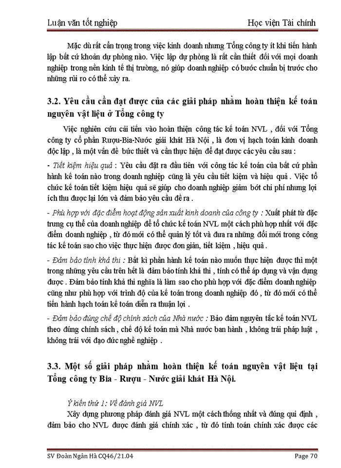 image for page Kế toán nguyên vật liệu tại Tổng Công ty cổ phần Rượu-Bia-Nước giải khát Hà Nội