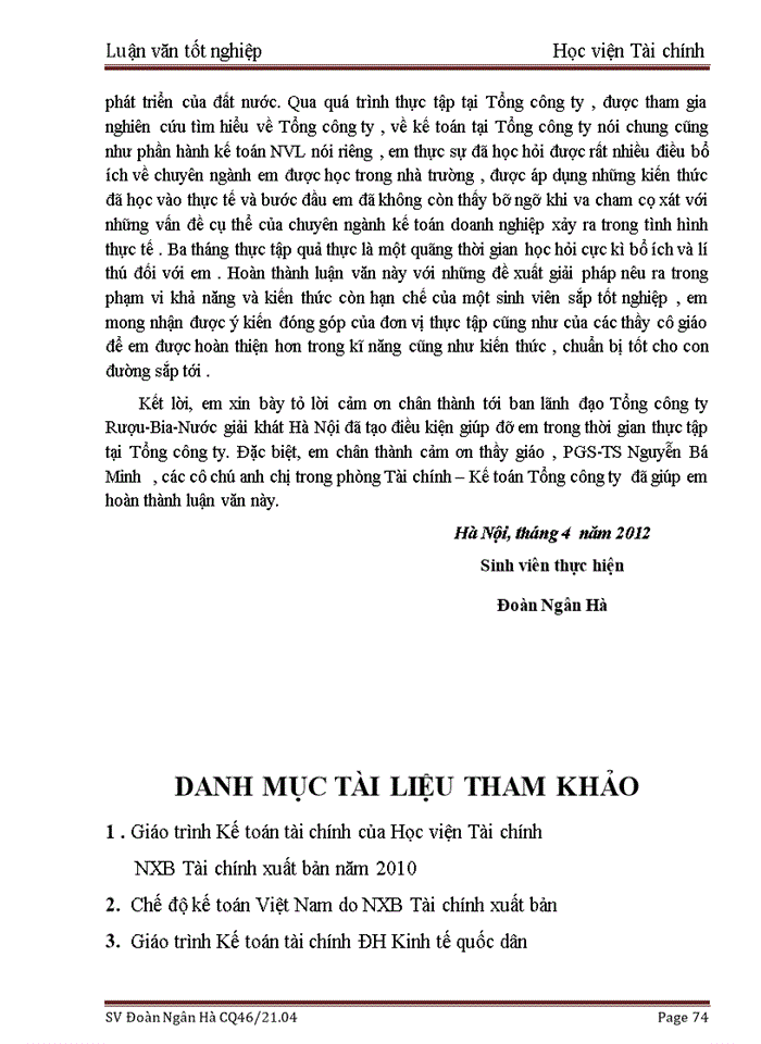 image for page Kế toán nguyên vật liệu tại Tổng Công ty cổ phần Rượu-Bia-Nước giải khát Hà Nội