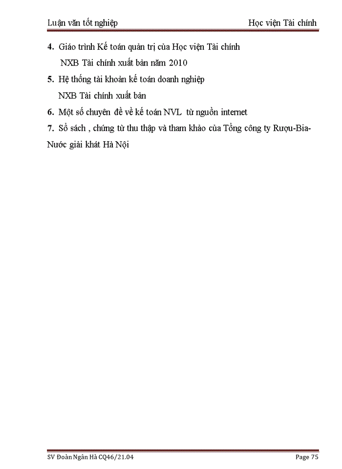 image for page Kế toán nguyên vật liệu tại Tổng Công ty cổ phần Rượu-Bia-Nước giải khát Hà Nội