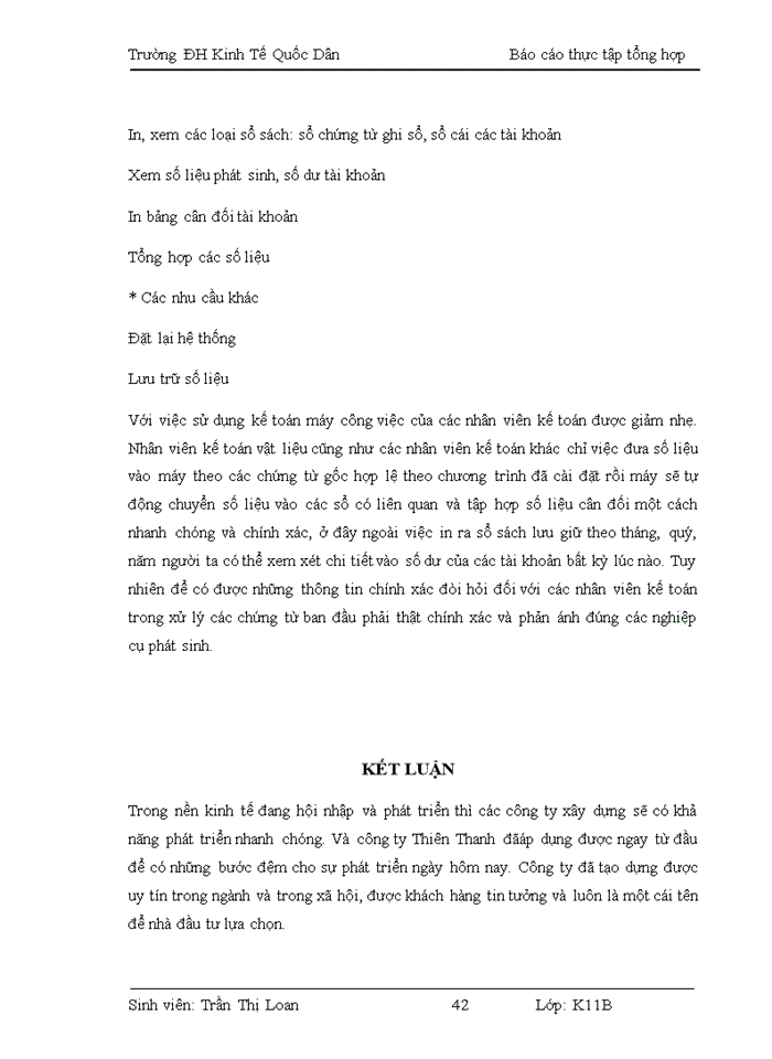 image for page Báo cáo Tổ chức bộ máy kế toán và hệ thống kế toán tại Công ty cổ phần đầu tư xây dựng Thiên Thanh