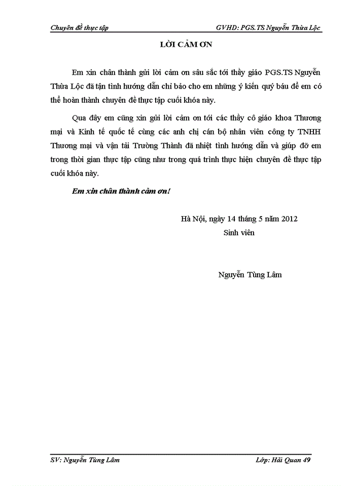 image for page Thực hiện thủ tục hải quan điện tử đối với hàng hóa nhập khẩu tại Công ty Trách nhiệm Hữu hạng thương mại và vận tải Trường Thành