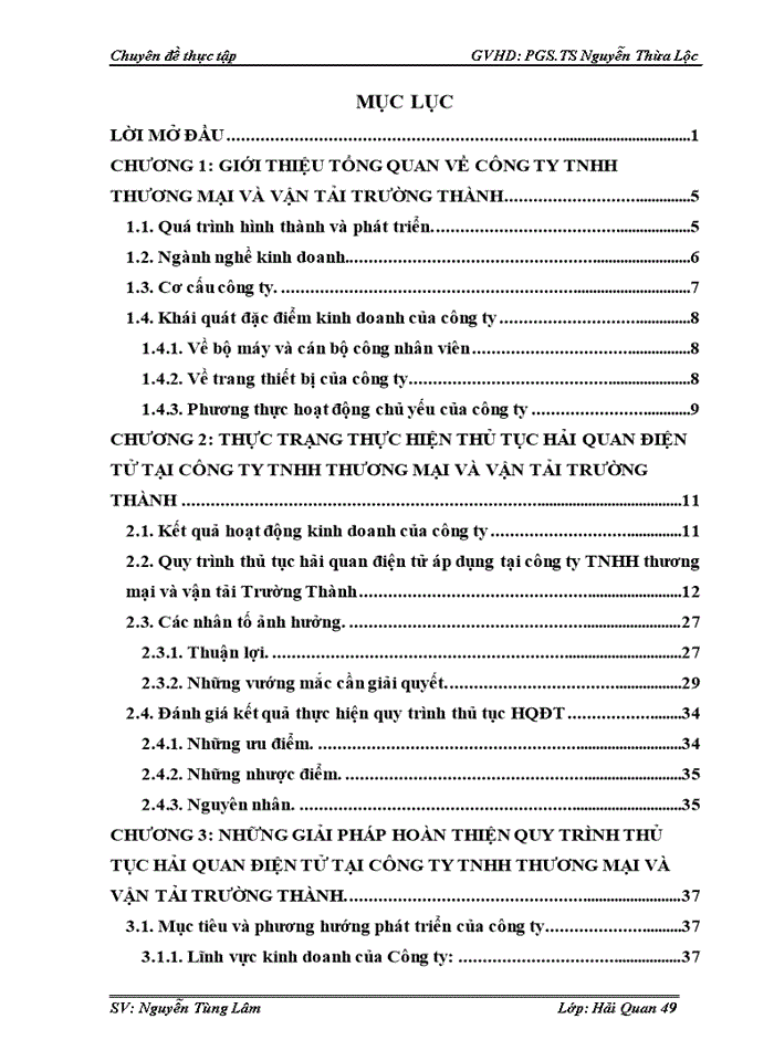 image for page Thực hiện thủ tục hải quan điện tử đối với hàng hóa nhập khẩu tại Công ty Trách nhiệm Hữu hạng thương mại và vận tải Trường Thành