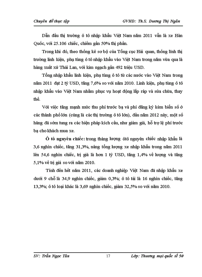 image for page Thực trạng nhập khẩu xe hơi của Công ty cổ phần Thương mại và Xuất nhập khẩu Hoàng Tuấn