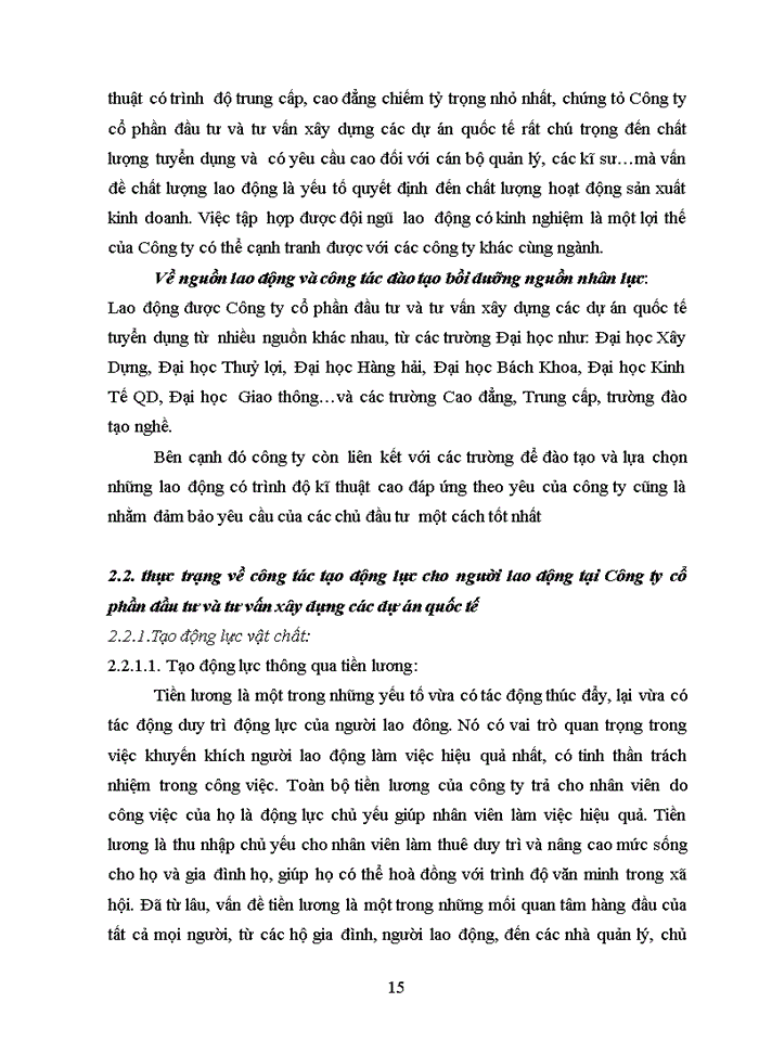 image for page Hoàn thiện công tác tạo động lực cho người lao động tại Công ty cổ phần đầu tư và tư vấn xây dựng các dự án quốc tế