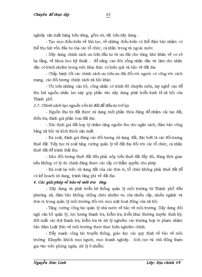 image for page Công tác lập quy hoạch sử dụng đất đai tại thành phố Vinh tỉnh Nghệ An giai đoạn 2010 - 2020
