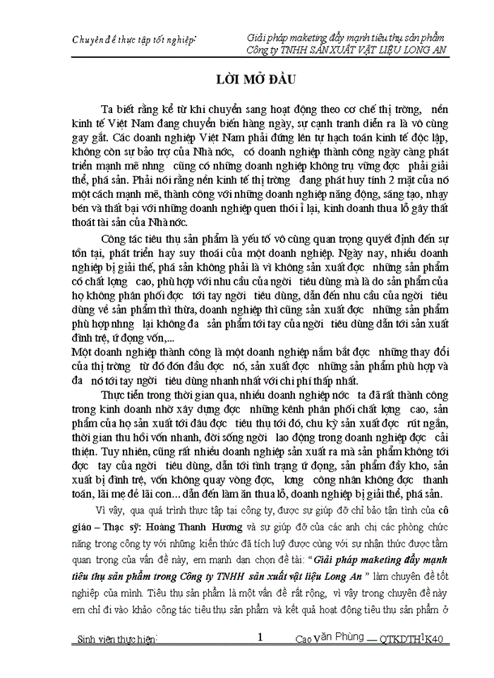 image for page Giải pháp maketing đẩy mạnh tiêu thụ sản phẩm trong Công ty Trách nhiệm Hữu hạng sản xuất vật liệu Long An