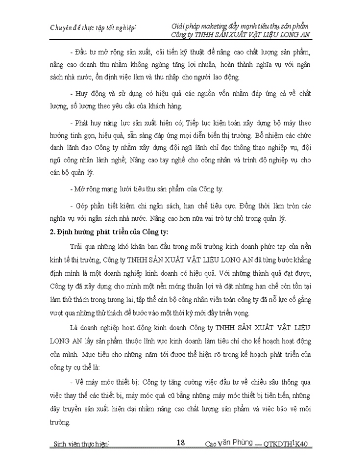 image for page Giải pháp maketing đẩy mạnh tiêu thụ sản phẩm trong Công ty Trách nhiệm Hữu hạng sản xuất vật liệu Long An