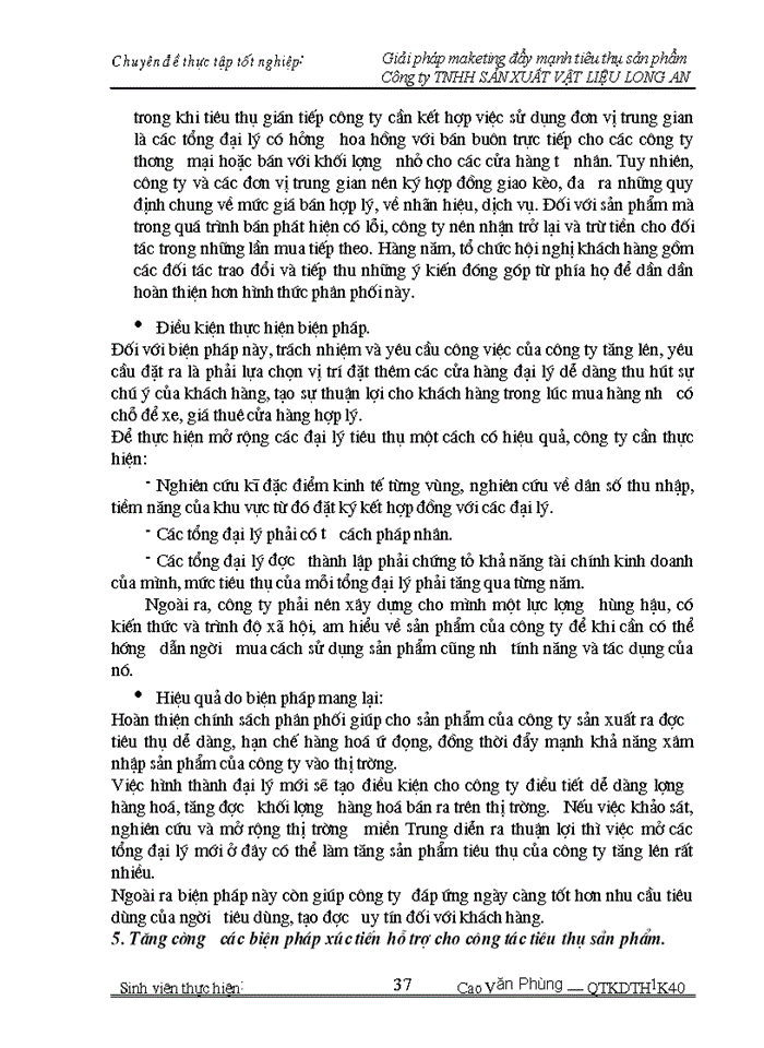 image for page Giải pháp maketing đẩy mạnh tiêu thụ sản phẩm trong Công ty Trách nhiệm Hữu hạng sản xuất vật liệu Long An