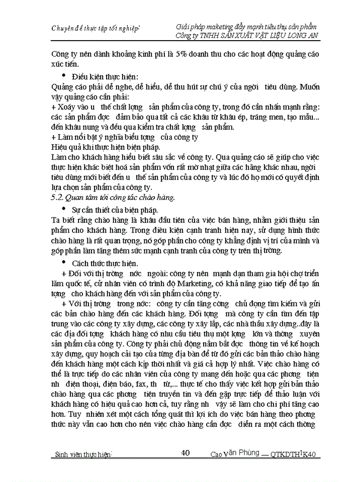 image for page Giải pháp maketing đẩy mạnh tiêu thụ sản phẩm trong Công ty Trách nhiệm Hữu hạng sản xuất vật liệu Long An