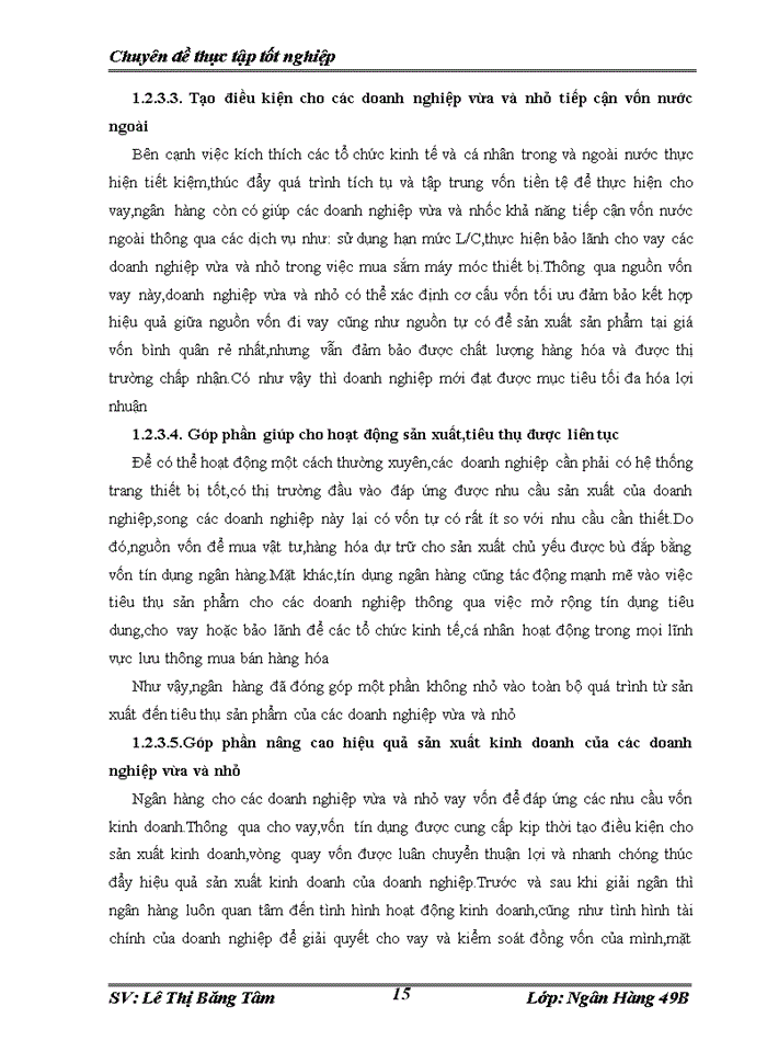 image for page Nâng cao chất lượng hoạt động cho vay đối với doanh nghiệp vừa và nhỏ tại ngân hàng Đầu tư và Phát triển chi nhánh Quang Trung