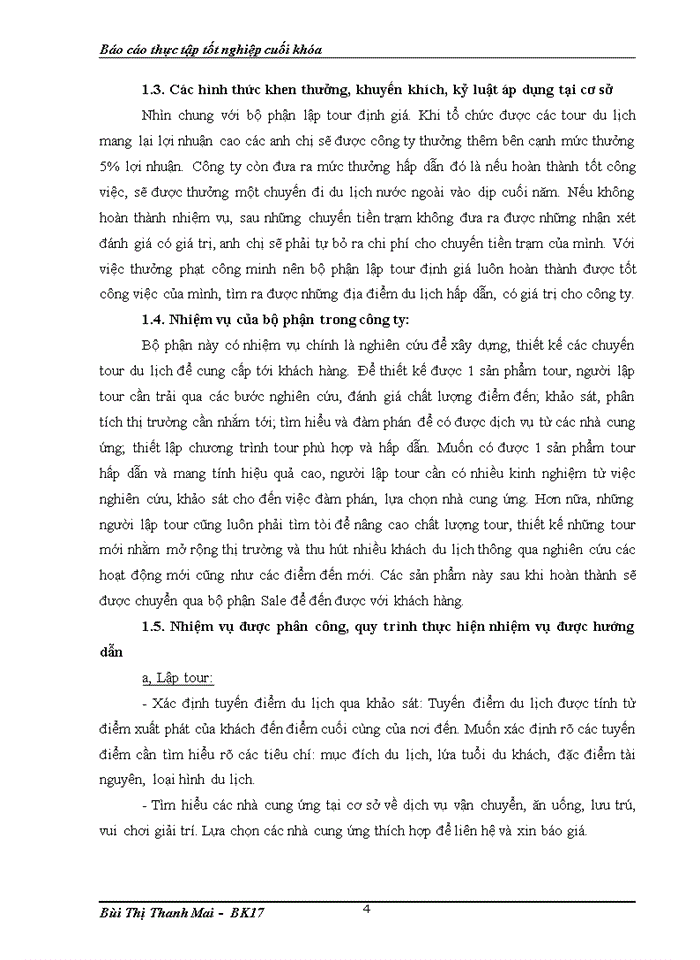 image for page Báo cáo thực tập tốt nghiệp cuối khóa Công ty Cổ phần du lịch Hapro