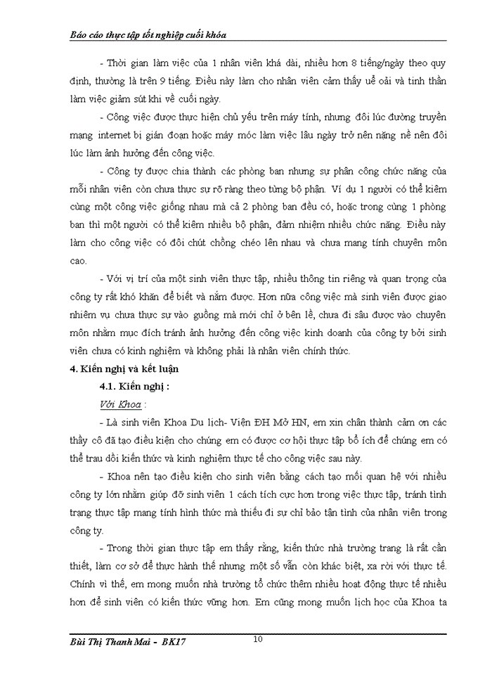 image for page Báo cáo thực tập tốt nghiệp cuối khóa Công ty Cổ phần du lịch Hapro