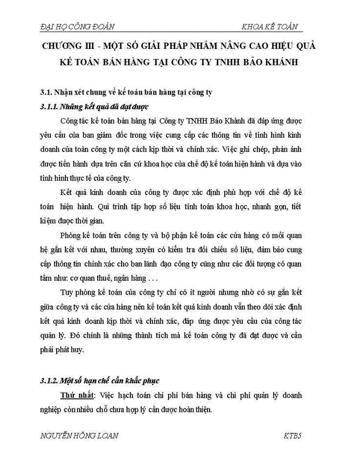 image for page Hoµn thiÖn c ng t c kÕ to n nghiÖp vô b n hµng t i c ng ty Trách nhiệm hữu hạn DÞch vô vµ Th ng m i B o Kh nh