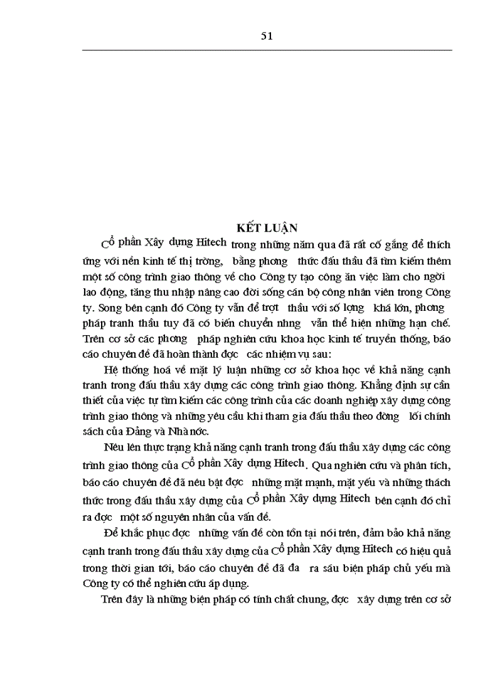 image for page N ng cao kh n ng c nh tranh trong Êu thÇu c ng tr nh x y dùng ë C ng ty Cổ phần xây dựng Hitech CĐ