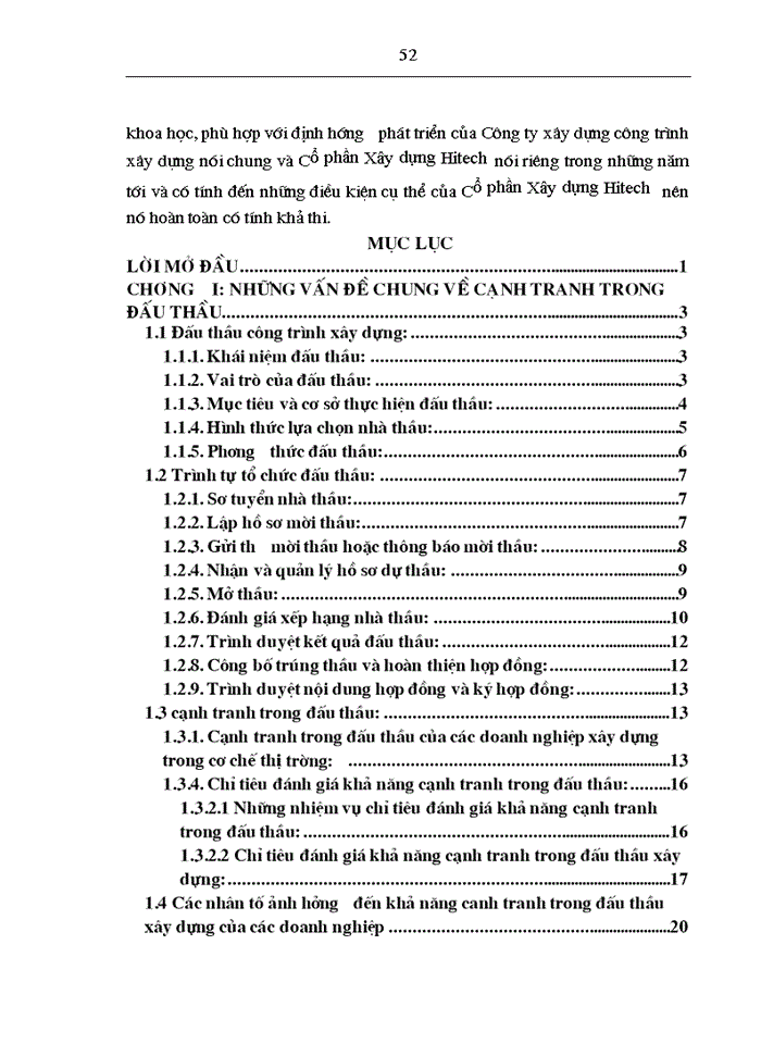 image for page N ng cao kh n ng c nh tranh trong Êu thÇu c ng tr nh x y dùng ë C ng ty Cổ phần xây dựng Hitech CĐ