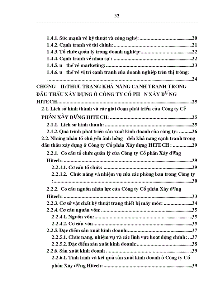 image for page N ng cao kh n ng c nh tranh trong Êu thÇu c ng tr nh x y dùng ë C ng ty Cổ phần xây dựng Hitech CĐ