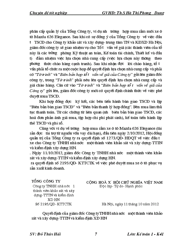 image for page Hoµn thiÖn c ng t c kÕ to n TSC ë C ng ty Trách nhiệm hữu hạn Hµ Néi CĐ