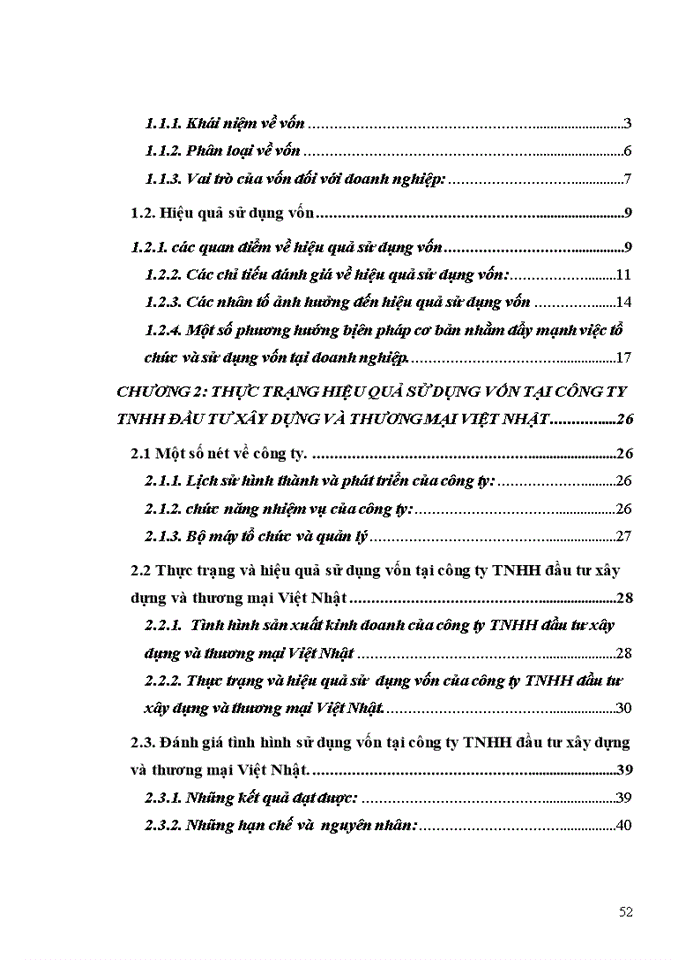 image for page Giải pháp nâng cao hiệu quả sử dụng vốn tại công ty Trách nhiệm hữu hạn đầu tư xây dựng và thương mại Việt Nhật
