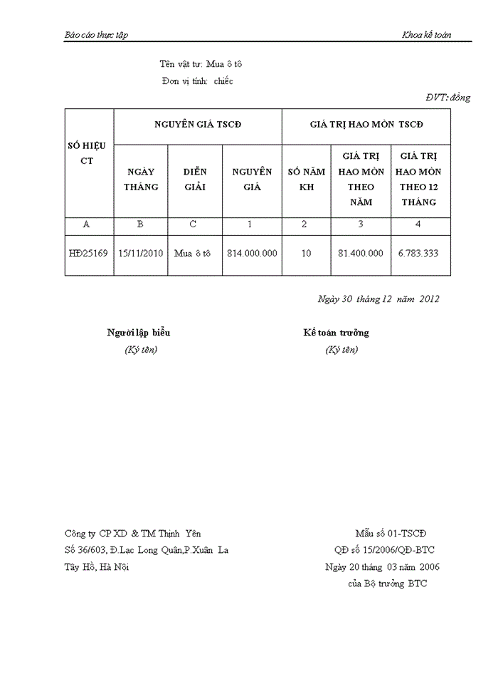 image for page Báo cáo tại Công ty Cổ phần xây dựng và thương mại Thịnh Yên