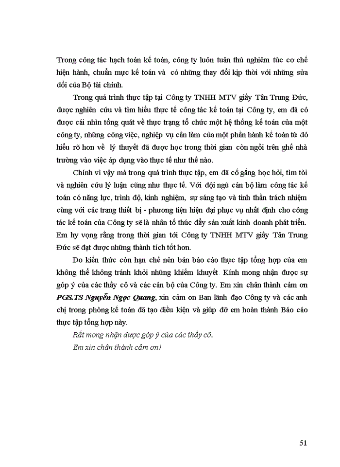 image for page Báo cáo tại Công ty Trách nhiệm hữu hạn Một thành viên giấy Tân Trung Đức