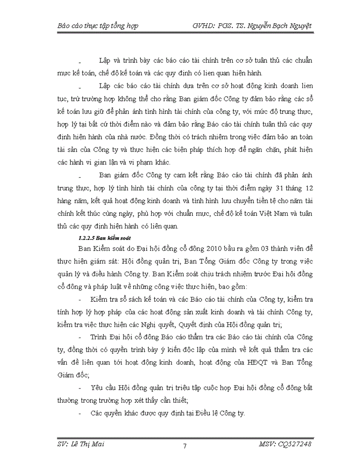 image for page Báo cáo tại Công ty cổ phần đầu tư và xây dựng Thành Nam