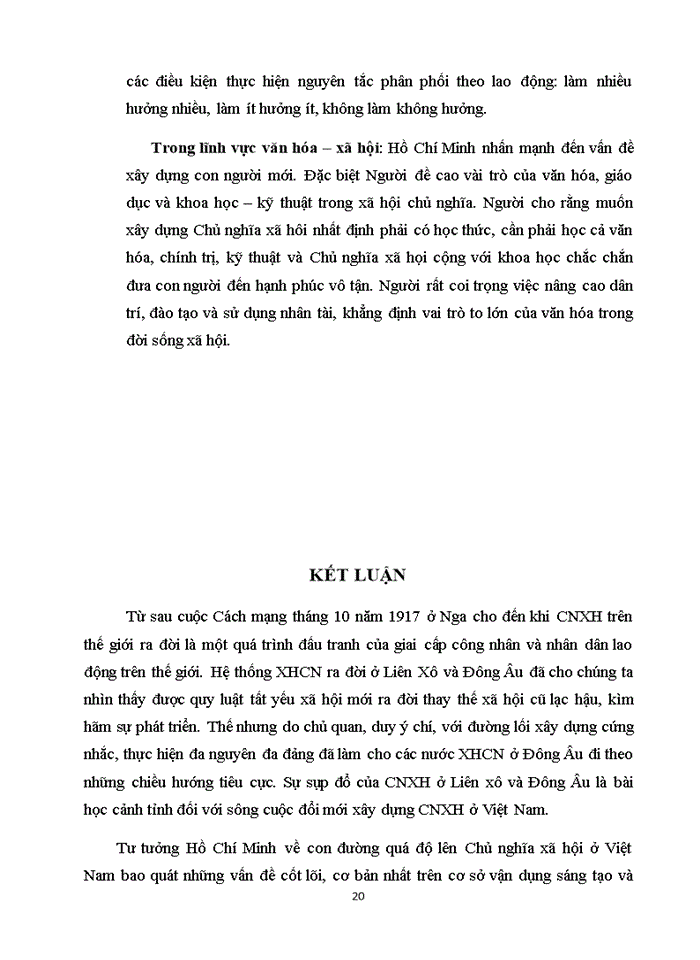 image for page Tư tưởng Hồ Chí Minh Sự sụp đổ của Chủ Nghĩa Xã Hội ở Đông Âu và mô hình đi lên Chủ nghĩa xã hội trong tư tưởng Hồ Chí Minh