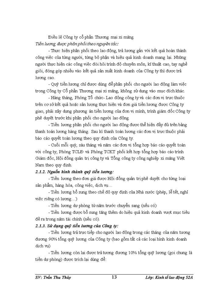 image for page Hoàn thiện các hình thức trả lương tại Công ty cổ phần Thương mại xi măng