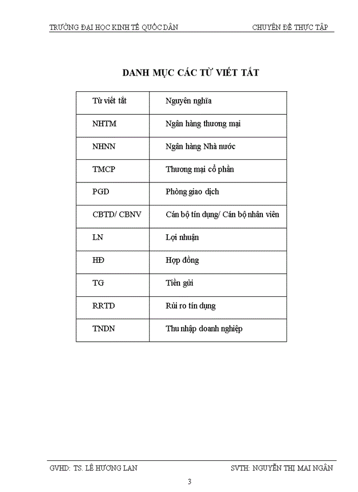 Nâng cao chất lượng cho vay của Ngân hàng TMCổ phần phát triển TP Hồ Chí Minh HDBank- PGD Nguyễn Trường Tộ Hà Nội