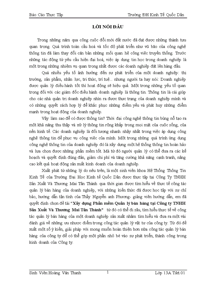 image for page Xây dựng Phần mềm Quản lý bán hàng tại Công ty Trách nhiệm hữu hạn Sản Xuất Và Thương Mai Tân Thành