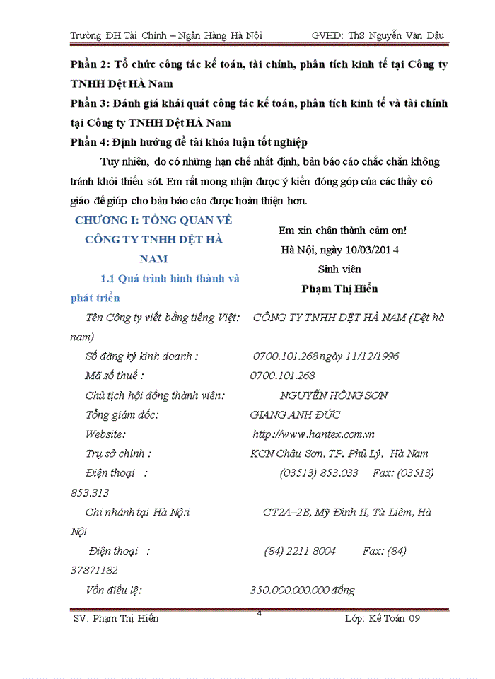 image for page Báo cáo thực tập tổng hợp tại Công ty Trách nhiệm hữu hạn dệt Hà Nam