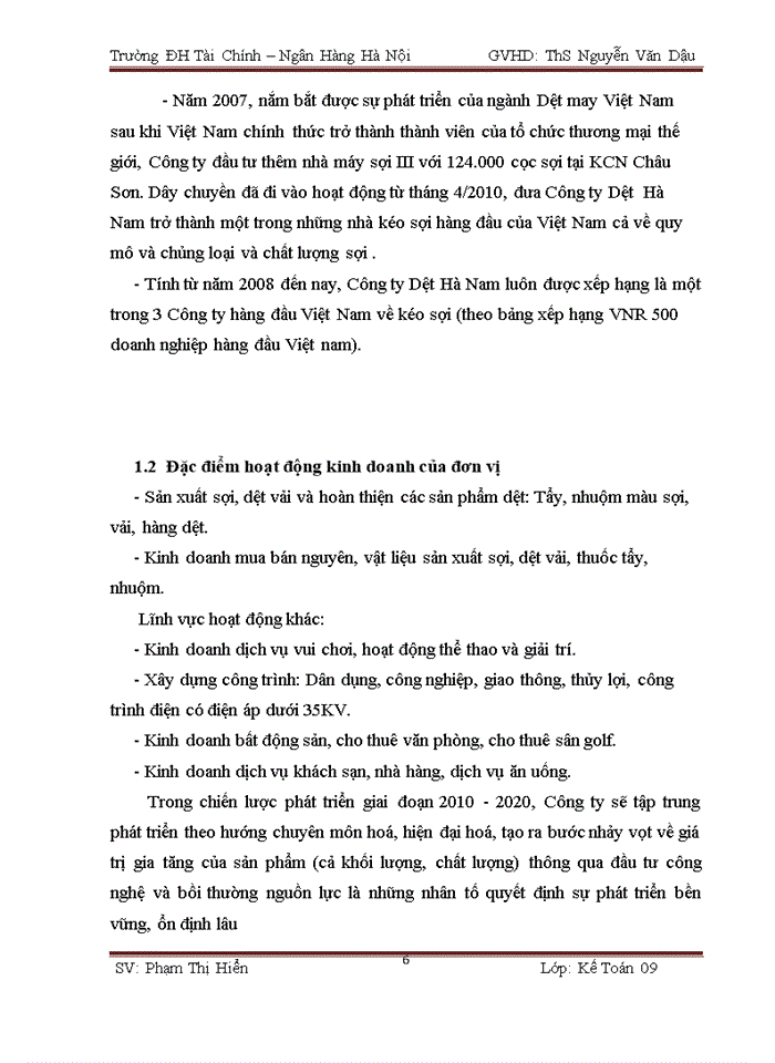 image for page Báo cáo thực tập tổng hợp tại Công ty Trách nhiệm hữu hạn dệt Hà Nam