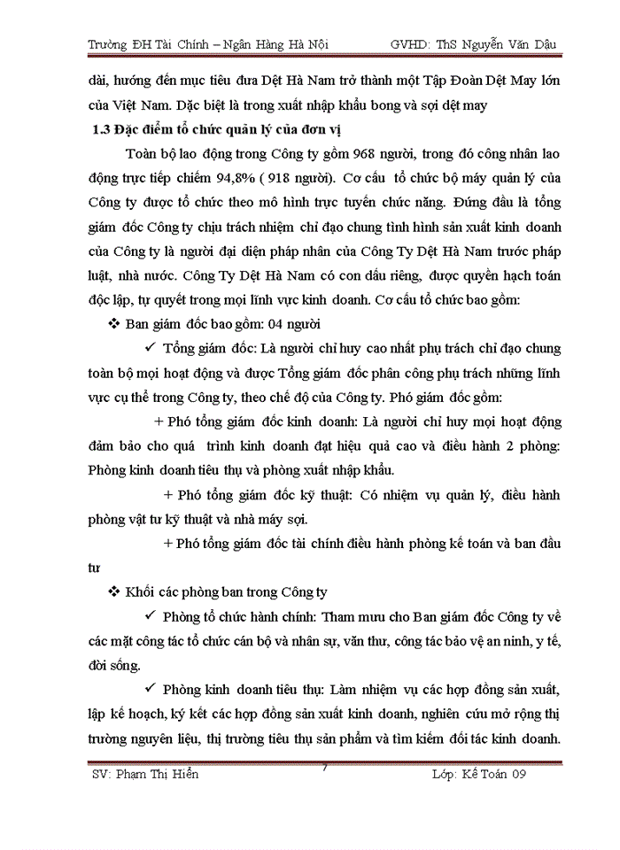 image for page Báo cáo thực tập tổng hợp tại Công ty Trách nhiệm hữu hạn dệt Hà Nam