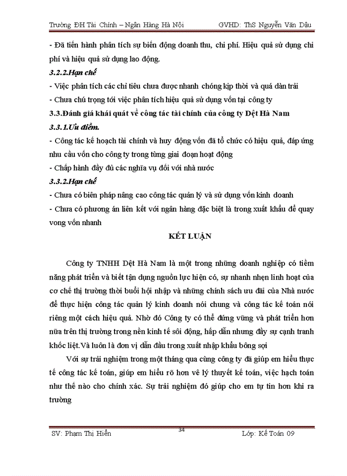 image for page Báo cáo thực tập tổng hợp tại Công ty Trách nhiệm hữu hạn dệt Hà Nam