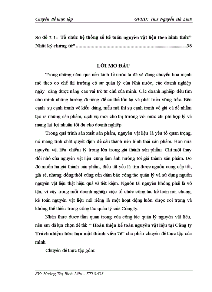 image for page Hoàn thiện kế toán nguyên vật liệu tại Công ty Trách nhiệm hữu hạn một thành viên 76