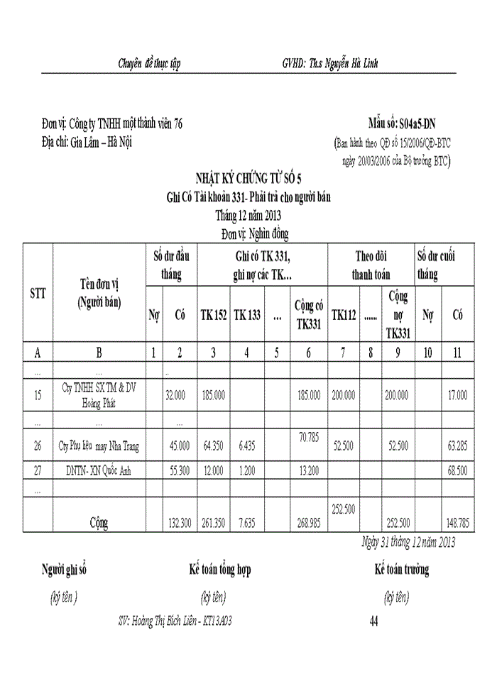 image for page Hoàn thiện kế toán nguyên vật liệu tại Công ty Trách nhiệm hữu hạn một thành viên 76