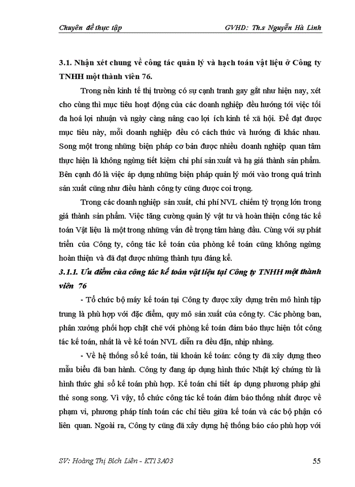 image for page Hoàn thiện kế toán nguyên vật liệu tại Công ty Trách nhiệm hữu hạn một thành viên 76
