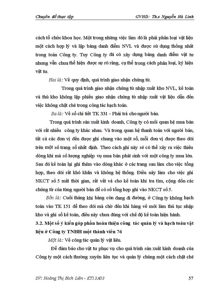 image for page Hoàn thiện kế toán nguyên vật liệu tại Công ty Trách nhiệm hữu hạn một thành viên 76
