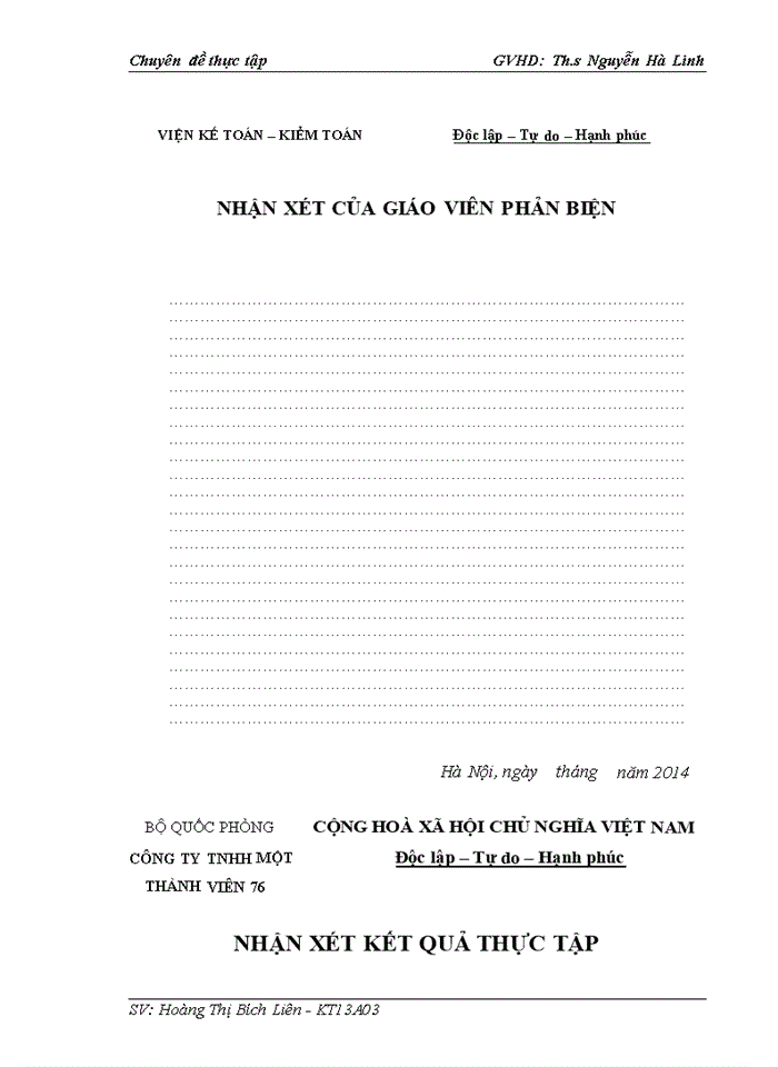 image for page Hoàn thiện kế toán nguyên vật liệu tại Công ty Trách nhiệm hữu hạn một thành viên 76