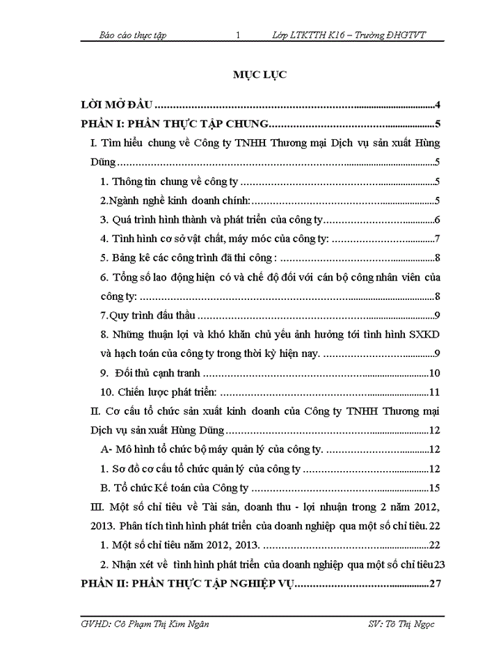 image for page Công tác Tổ chức kế toán Công ty Trách nhiệm hữu hạn Thương mại Dịch vụ sản xuất Hùng Dũng