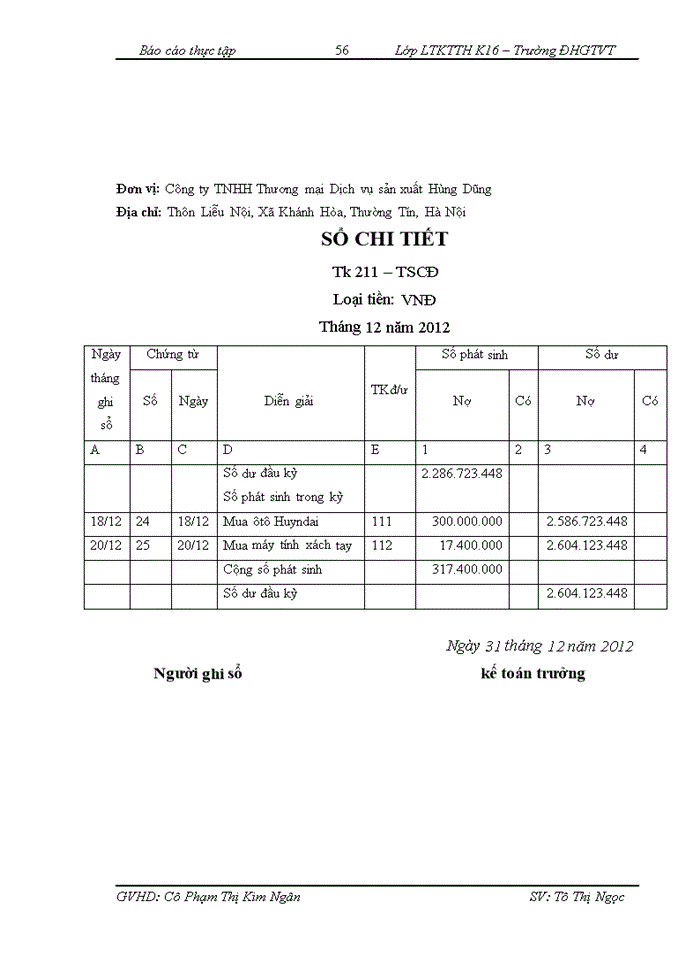 image for page Công tác Tổ chức kế toán Công ty Trách nhiệm hữu hạn Thương mại Dịch vụ sản xuất Hùng Dũng