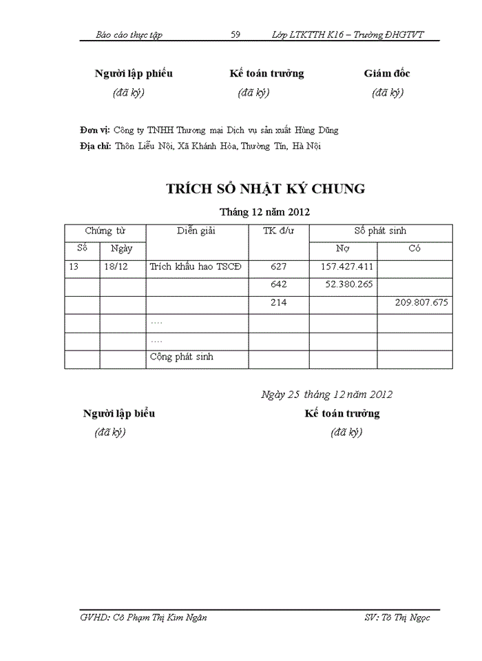 image for page Công tác Tổ chức kế toán Công ty Trách nhiệm hữu hạn Thương mại Dịch vụ sản xuất Hùng Dũng