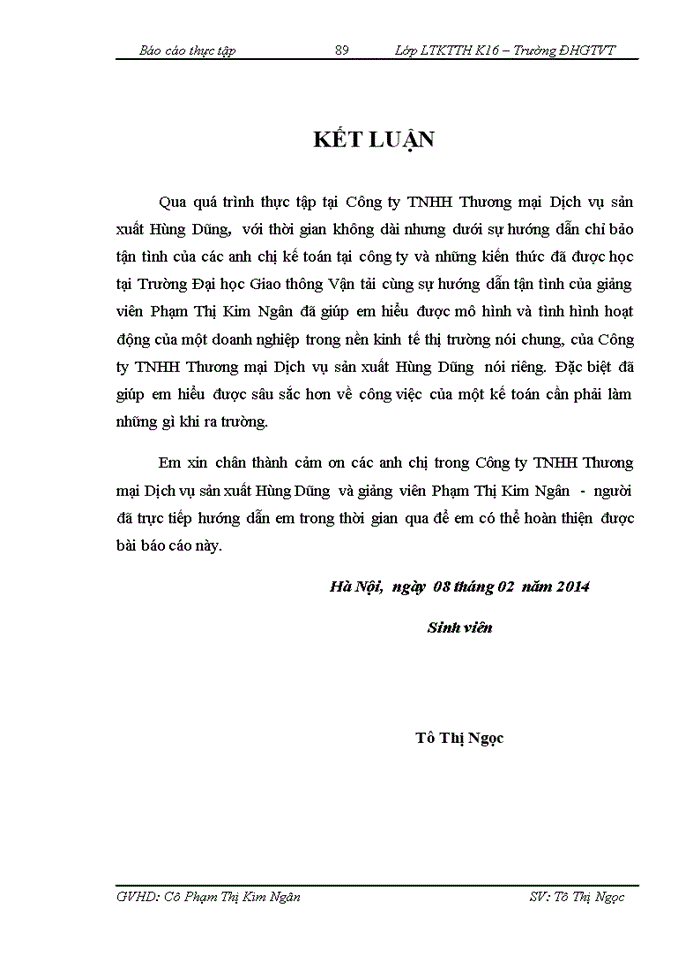 image for page Công tác Tổ chức kế toán Công ty Trách nhiệm hữu hạn Thương mại Dịch vụ sản xuất Hùng Dũng