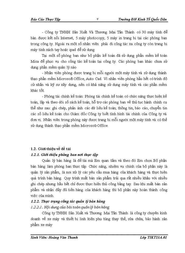 image for page Xây dựng Phần mềm Quản lý bán hàng tại Công ty Trách nhiệm hữu hạn Sản Xuất Và Thương Mại Tân Thành