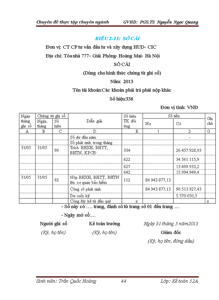 image for page Hoàn thiện kế toán tiền lương và các khoản trích theo lương tại Công ty Cổ phần tư vấn đầu tư và xây dựng HUD CIC