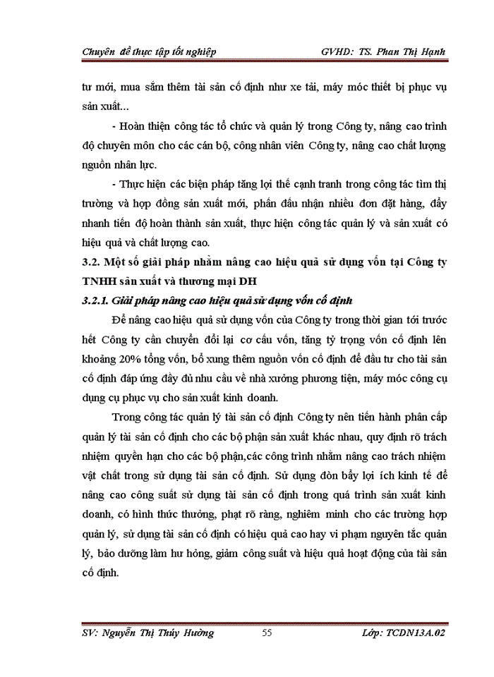 image for page Một số giải pháp nâng cao hiệu quả sử dụng vốn tại Công ty Trách nhiệm hữu hạn sản xuất và thương mại DH